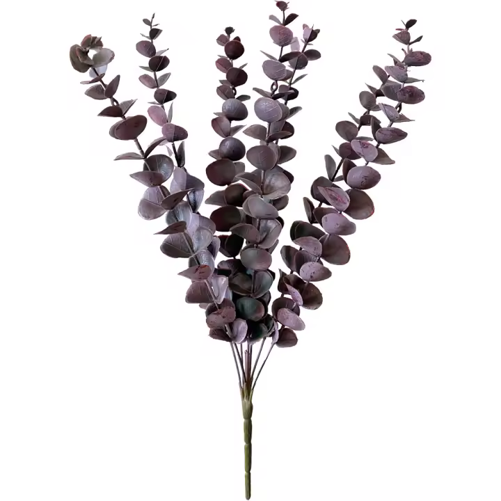 Poenia Arte Floral - Vara Eucalipto Artificial 45cm - Pack de 2 - Decoración Elegante - 1
