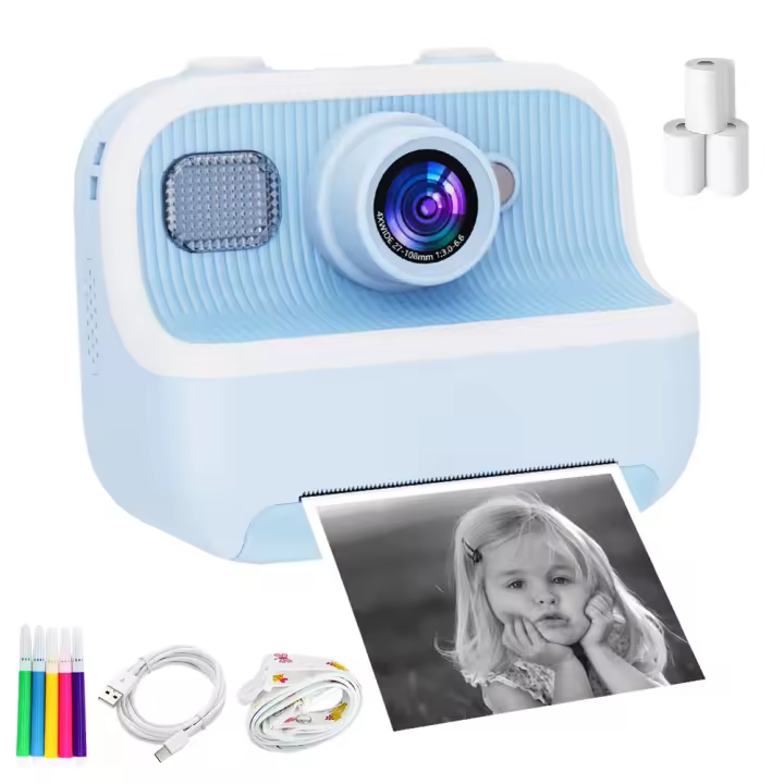Cámara Digital Instantánea Para Niños Mini 2.4 Pulgadas HD 1080P Video Cámara Fotográfica Para Niñas Y Niños Edad 3-12 Años Toy - 1