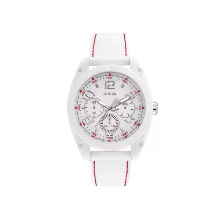 Guess Reloj Hombre Analogico Cuarzo con Correa de Resina W1256G2 - 1