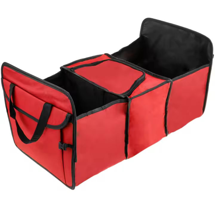 Organizador plegable para maletero de coche. Bolsa multiusos con compartimento isotérmico - PrimeMatik - 1