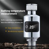 Termómetro Digital Para Baño De Bebé Con Pantalla LED Mostrador De Temperatura Termómetro Eléctrico Para Ducha Sin Dispositivo Inteligente Material Metálico - details 4