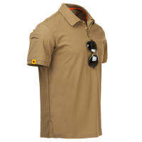 Camiseta Táctica De Verano Para Hombre Secado Rápido Manga Corta Deportiva Transpirable Workwear Para Correr Y Acampar Estilo Casual - details 4