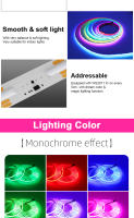 Tira De Luz LED RGB IC WS2811 Direccional 720 LEDs Brillo Alto Flexible DC12V 24V RA90 Para Decoración De Hogar Y Jardín - details 3