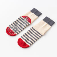 Calcetines De Moda Con Rayas Para Mujer Anti-derrapantes De Yoga Pilates Fitness Colorido Deportivo Tubo De Baile En El Suelo - details 11