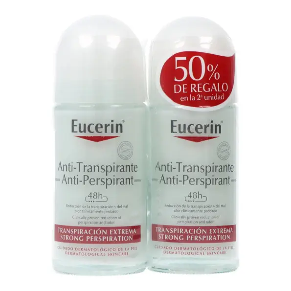 Eucerin Antitranspirante 48h 2x50 ml Promo Eucerin - 1