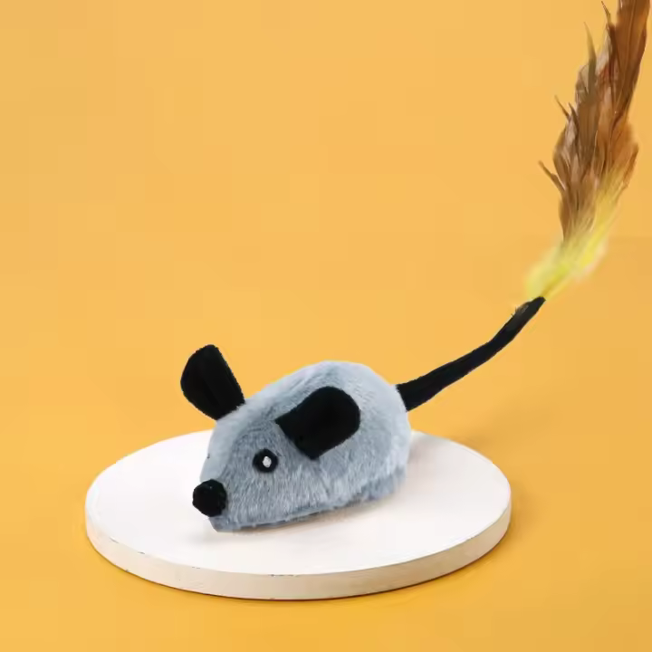 Juguete Interactivo Para Gatos Ratoncillo Inteligente De Correr USB Eléctrico Mueve Aleatoriamente Tejido Suave Simulación De Ratoncillos Juguete Auto-jugando Para Gatos Y Gatitos - 1