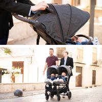Niu - Silla de paseo Gemelar VentTwin+ para bebes - Ligera, Compacta y Versátil Carro Gemelar: Capazo NO incluido (aparte) - Respaldos y Reposapiés ajustable Chasis de aluminio - capota XXL… - details 1