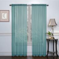 Cortinas De Vidrio Transparentes De Color Sólido Para Boda Estilo Lujo Y Luz 100X200cm Material De Poliéster 100% Panel Único Doble Capa Con Capa De Negro - details 4