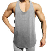 Camiseta Deportiva Sin Mangas Para Hombre Verano Entrenamiento Fitness Transpirable Secado Rápido Estilo Y Atrás Material Poliéster Talla Verdadera - details 3