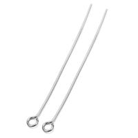 100pcs Alfileres De Ojo Planos De Acero Inoxidable Para Joyería Con Cabeza De Bola 20mm 30mm 40mm Herramienta De Conector En Lote - details 3