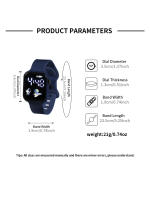 Reloj Inteligente Para Niños 2PCS Pulsera Deportiva Estilo Simple Y Moda Pantalla Táctil Regalo Para Chicos Y Chicas - details 8