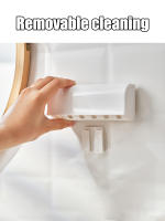Soporte De Dientes Para El Muro De Plástico Blanco Para El Hogar 6 Dientes Adecuado Para Baño RV Armario Almacenamiento - details 4