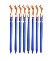 10pcs De Palos De Tenda Ultraligeros De Aleación De Aluminio 18cm Con Bolsa De Almacenamiento Convenientes Para Camping Y Actividades Al Aire Libre - details 6