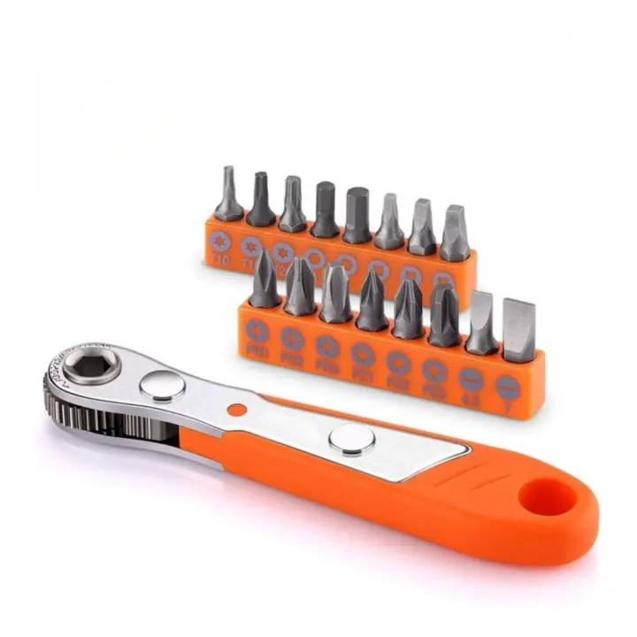TACKLIFE HRSB1A Juego de Llaves de Trinquete con 36 Dientes y Mango de Entrenamiento Reversible - 1