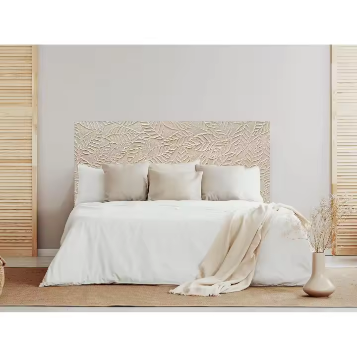 Oedim Cabecero PVC 5mm Hojas en Relieve 135x60cm, cabecero Decorativo para Camas, decoración para Habitaciones - 1