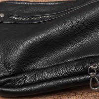 Bolsa De Pecho Para Hombre De Cuero Genuino Alta Calidad Bolso Cruzado De Moda Bolsa De Hombro Mensajera De Cuero Verdadero - details 19