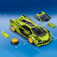 SEMBO Bloques De Construcción De Coche Deportivo Para Niños Modelo De Carreras Off-Road Kit De Construcción De Bloques Para Jóvenes Boys Regalo De Juguetes - details 22