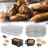 Rack Plegable Para Horno Air Fryer De 3 Camas Acero Inoxidable 304 Accesorios Para Asador Y Olla Express Adaptador Universal - details 0