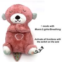 Muñeco De Peluche Suave Para Bebés Otter Soothing Con Música Y Luz Compañero Para Dormir Para Niños Y Niñas Regalo Ideal - details 9