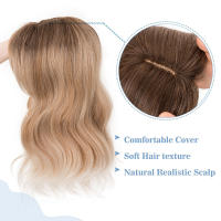 Benehair Extension De Cabello Sintético 18'' Con Franja Ondulado Corporal Para Mujeres Piezas De Cabello Adicional Volumen Longitud Base 6x6 Pulgadas - details 5