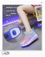 Zapatillas De Niños Con Luces LED Zapatillas De Patinaje Al Aire Libre Para Niños Y Niñas Zapatos Deportivos Cargados Por USB Zapatillas Casuales - details 2