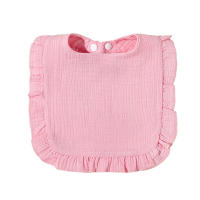 Babero para bebé de crepe de algodón puro INS con encaje - details 12