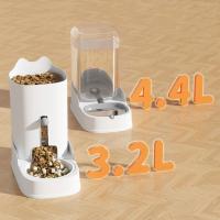 Dispensador Automático Para Gatos Y Perros Gran Capacidad Alimentador De Agua Cuenco De Alimentos Suministros Para Mascotas Plástico Cuadrado - details 4