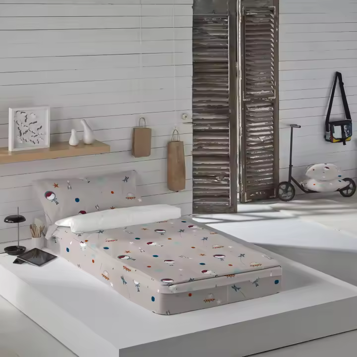 SACO NORDICO INFANTIL 100% ALGODÓN CON RELLENO PLANETA B HACIENDO EL INDIO FABRICADO EN ESPAÑA - 1