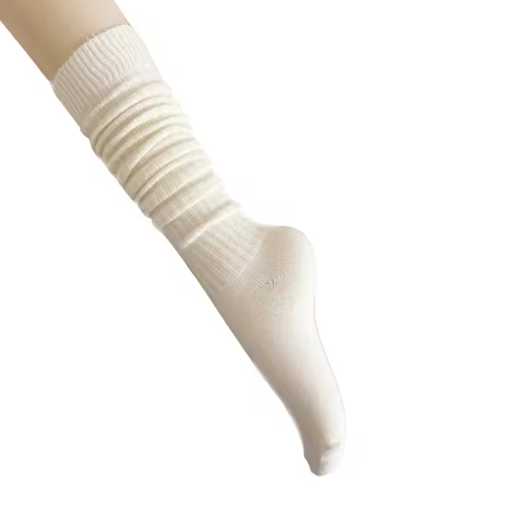 Calcetines Largos De Cashmere Para Mujer Calcetines De Piel Elegantes Y Confortables De Lana Gruesa Estilo Casual Talla Grande - 1