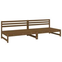 vidaXL Sofás centrales jardín 2 uds madera pino 120x80 cm Pino natural, Pino blanco, Pino gris Conjunto Terraza Muebles Jardín Exterior Juego de Muebles de jardín Mueble Jardín Exterior Muebles de Salon Exterior - details 0