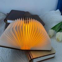 Lámpara De Mesa Portátil LED 3D Plegable Con Luz Nocturna De 7 Colores Recargable Por USB Madera Magnética Para Regalo De Navidad Y Fiestas Decoración - details 7