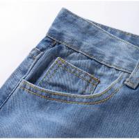 Jeans Rectos Para Mujer Moda Alta Cintura Washed Skinny Ropa Trasera Ropa De Lady Commuter Pantalones Delgados Con Agujeros Tendencia De Moda 2025 - details 1