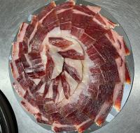 JAMON IBERICO BELLOTA 100% RAZA IBERICA - 4 Sobres de 100g -FAUSTINO GIL PEREZ IBERICO BELLOTA  - Corte a cuchillo - JAMON BELLOTA LONCHEADO A CUCHILLO - JAMON BELLOTA A CUCHILLO  Elaboración tradicional - Ibéricos Faustino Gil - - details 1