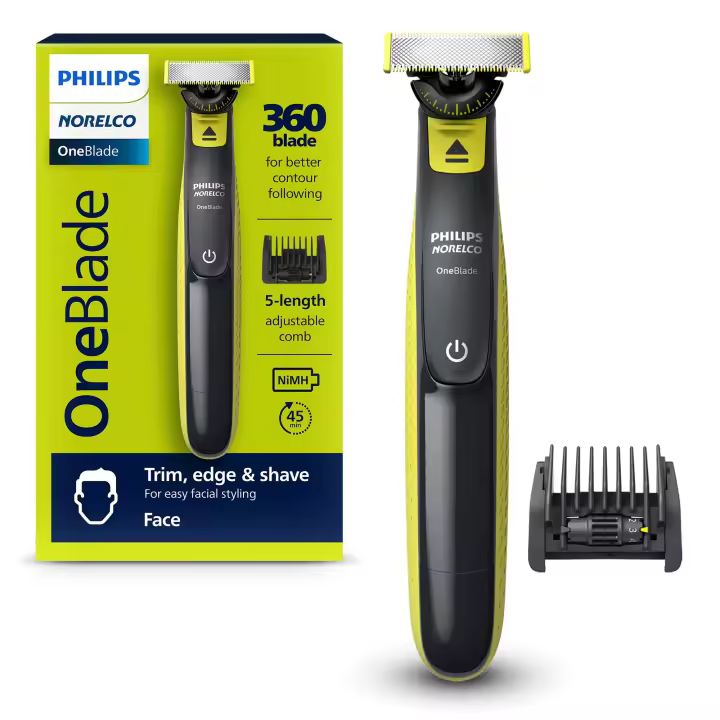 Philips OneBlade 360 QP2724/23 para Cara + Cuchilla de Repuesto QP410/50 Incluida - 1