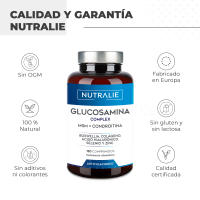 Glucosamina con Condroitina, MSM y Colágeno, Para Articulaciones, Cartílago y Huesos, Antiinflamatorio Natural que Reduce el Dolor con Ácido Hialurónico, Boswelia, Selenio, Zinc, 120 Comprimidos - Nutralie - details 2
