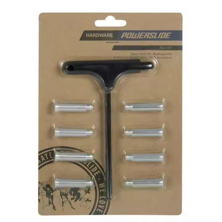 Powerslide Set M7 Axle Negro,Plateado - 1