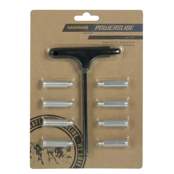 Powerslide Set M7 Axle Negro,Plateado - 1