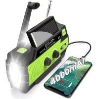 Radio linterna de emergencia, Radio solar con manivela AM/FM/NOAA Mejorada (2025) con Batería recargable de 4000 mAh, lámpara de Lectura con sensor, linterno de 3 Modos y Cargador de teléfono para huracanes y tornados. - details 0