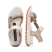 HISPANITAS  SANDALIA PIEL SILVER CAVA - details 4