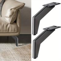 Pies De Metal Negro Para Muebles Accesorios De Sofá Piezas De Hierro Y Acero Para Armario Pies De Televisor Pie De Sofá - details 0