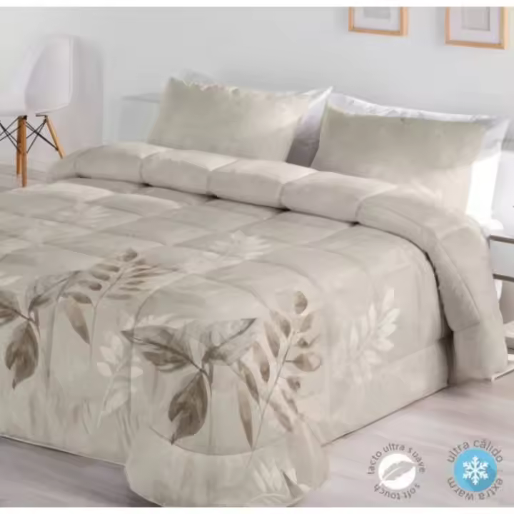 FUNDECO Edredón Comforter Sherpa Reverso de Borreguito Modelo OLARIS Color Unico - 1