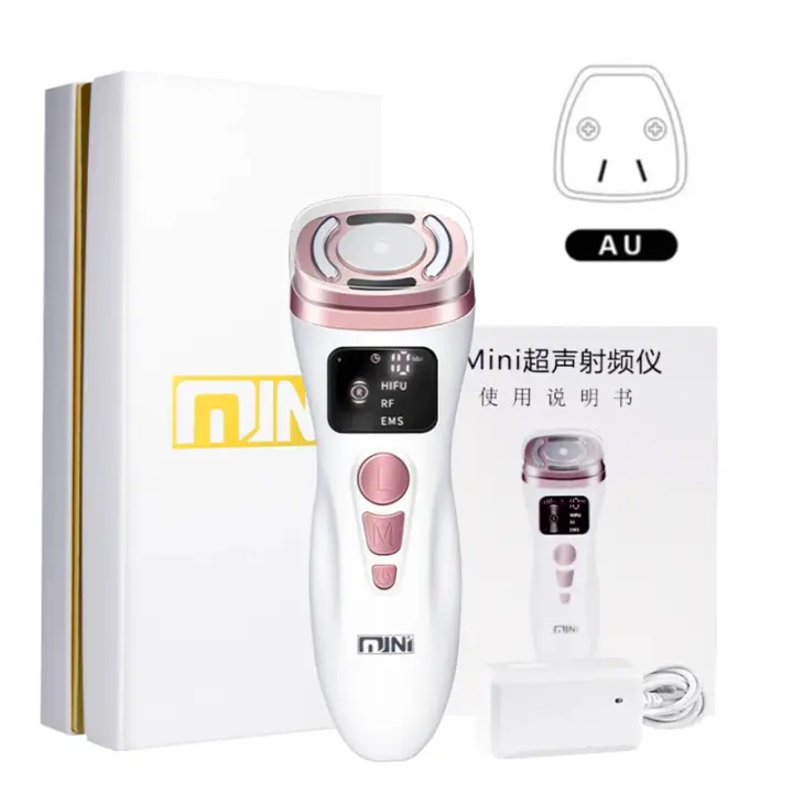 Mini Máquina De Radiofrecuencia HIFU Ultrasonido EMS Corriente Micro Facial Belleza Ininstrument De Cuidado De La piel Rejuvenecimiento Antiarrugas - 1