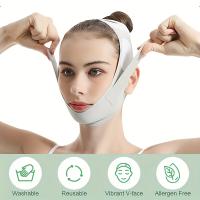 Cinta De Levantamiento Facial V-Forma Con Grafeno Ajustable Reductor De Barba Doble Y Cuello Reutilizable Transpirable Para Hombres Y Mujeres Tamaño Ajustable 5 Tamaños - details 0