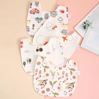 4pcs Pañuelos Ajustables De Algodón Para Bebés Recién Nacidos Bandana De Burp Para Niños Y Niñas Toalla De Lágrimas Para Comer - details 0