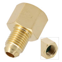 Adaptador De Acondicionador De Coche R134A R12 Con Conexión Rápida 1/2" ACME Hembra Y 1/4" SAE De Cobre De Alta Calidad Para Inyector De Combustible - details 4