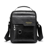 Bolso De Hombro Para Hombre Durable De Cuero PU De Alta Calidad Bolso Cruzado De Viaje Estilo Moda Bolsa De Hombro Unisex - details 9