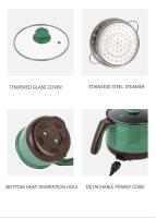 Mini Olla Multi Eléctrica De Capacidad 1.8L Capacidad Para 1-2 Personas Con Capas Doble Y Sola Antiadherente Para Cocina Doméstica - details 9