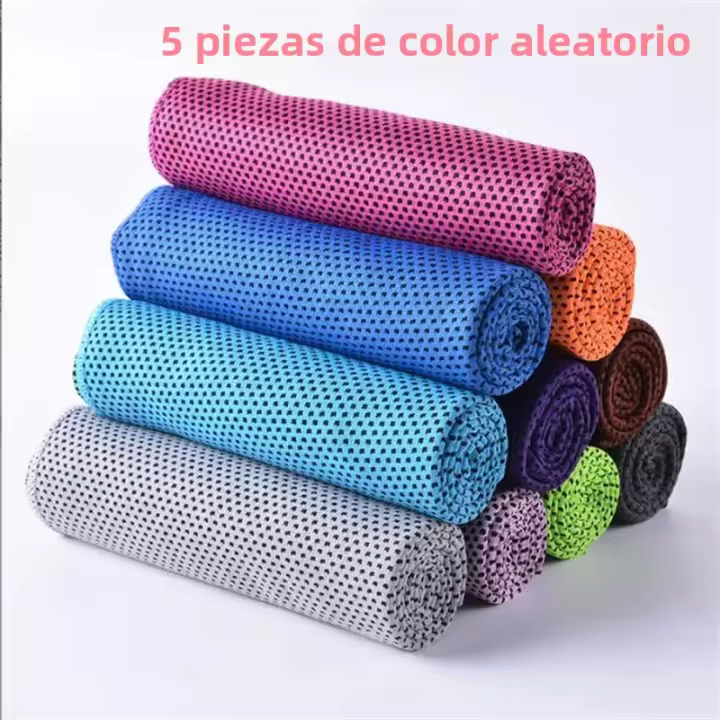Toalla De Enfriamiento Individual O En Pack De 1-10pcs Alivio Instantáneo Microfibra Toallas Frías Para Cuello Deportes Fitness Camping Ciclismo - 1