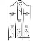 Macetero de metal estilo hierro forjado Outsunny - Soporte de metal plegable para plantas - 5 macetas incluidas - 1