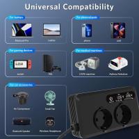 Inversor de alimentación de automóviles 200W DC 12V a AC 220V 2X Puertos USB 2X Tipo C Convertidor automático - details 6